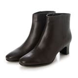 ダークブラウン | ラウンドスクエアトゥショートブーツ | Mode et Jacomo×ing