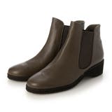 ブラウン | サイドゴアウェッジソールショートブーツ | Mode et Jacomo×ing