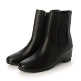 ブラック | ボア付きサイドゴアショートブーツ | Mode et Jacomo×ing