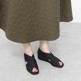 【クッション入り】クロスベルトオープンパンプス | Mode et Jacomo×ing | 詳細画像1