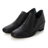 ブラック | 【軽量】レイヤードウェッジソールスリッポン | Mode et Jacomo×ing
