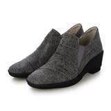グレーコンビ | 【軽量】レイヤードウェッジソールスリッポン | Mode et Jacomo×ing