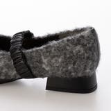 Vカットシャーリングストラップフラットシューズ | Mode et Jacomo×ing | 詳細画像15 