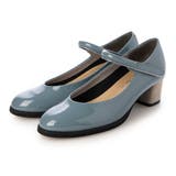 ブルーエナメル | ラウンドトゥストラップパンプス | Mode et Jacomo×ing