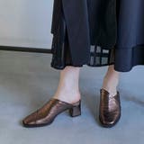 アシンメトリーチャンキーヒールミュール | Mode et Jacomo×ing | 詳細画像1 