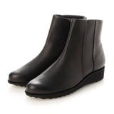 ブラック | ウェッジヒールショートブーツ | Mode et Jacomo×ing