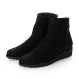 ブラックヌバック | ウエッジヒールショートブーツ | Mode et Jacomo×ing