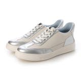 シルバーコンビ | ハンズフリーレースアップスニーカー | Mode et Jacomo×ing