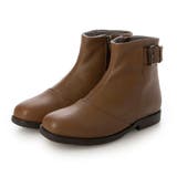 ブラウン | 【WEB限定】ベルトデザインショートブーツ | Mode et Jacomo×ing