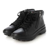 ブラック | 【レイン対応】サイドジッパーレースアップブーツ（LA ローラン RG） | Mode et Jacomo×ing