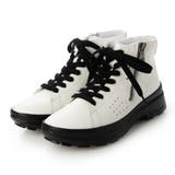 ホワイトコンビ | 【レイン対応】サイドジッパーレースアップブーツ（LA ローラン RG） | Mode et Jacomo×ing