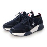ネイビーコンビ | 厚底レースアップスニーカー(LCS JW 24) | Mode et Jacomo×ing