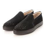 ブラックスエード | 【クッション入り】ポインテッドトゥビジュースリッポン | Mode et Jacomo×ing