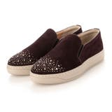ダークパープルスエード | 【クッション入り】ポインテッドトゥビジュースリッポン | Mode et Jacomo×ing