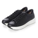 ブラック | 【軽量】レースアップ厚底スニーカー | Mode et Jacomo×ing