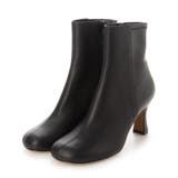 ブラック | スクエアトゥバックストレッチショートブーツ | Mode et Jacomo×ing