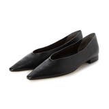 ブラック | スクエアトゥフラットシューズ | Mode et Jacomo×ing