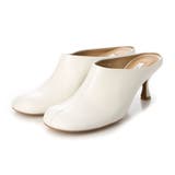 ホワイト | オブリークトゥミュールパンプス | Mode et Jacomo×ing