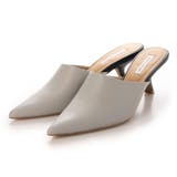 ライトグレー | ダイアゴナルヒールポインテッドトゥミュール | Mode et Jacomo×ing