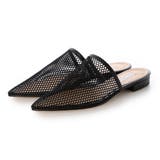 ブラックキジ | メッシュフラットミュール | Mode et Jacomo×ing