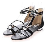 ブラックスエード | アンクルストラップサンダル | Mode et Jacomo×ing