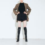 バック切り替えスクエアトゥロングブーツ | Mode et Jacomo×ing | 詳細画像4 