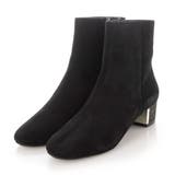 ブラックスエード | グリッターヒールショートブーツ | Mode et Jacomo×ing