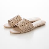 ベージュ | カットワークデザインミュールサンダル | Mode et Jacomo×ing