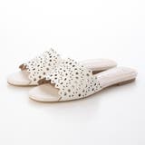 ホワイト | カットワークデザインミュールサンダル | Mode et Jacomo×ing