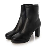 ブラック | シンプルストレッチショートブーツ | Mode et Jacomo×ing