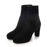 ブラックスエード | シンプルストレッチショートブーツ | Mode et Jacomo×ing