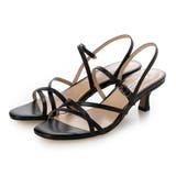 ブラック | ストラップヒールサンダル | Mode et Jacomo×ing