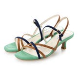 ネイビーミックス | ストラップヒールサンダル | Mode et Jacomo×ing