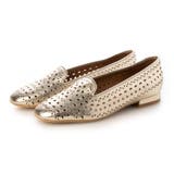 ゴールド | レーザーカットフラットパンプス | Mode et Jacomo×ing