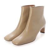 ベージュ | スクエアトゥショートブーツ | Mode et Jacomo×ing