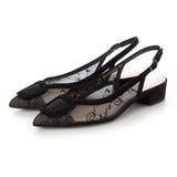 ブラック | チュールバックストラップパンプス | Mode et Jacomo×ing