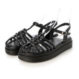 ブラック | ナローストラップグルカサンダル | Mode et Jacomo×ing