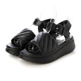 ブラック | キルティングパフサンダル | Mode et Jacomo×ing