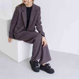ビジュー付き厚底レースアップスニーカー | Mode et Jacomo×ing | 詳細画像3 