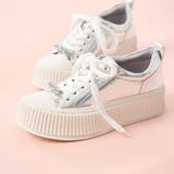 ビジュー付き厚底レースアップスニーカー | Mode et Jacomo×ing | 詳細画像30 