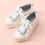 ビジュー付き厚底レースアップスニーカー | Mode et Jacomo×ing | 詳細画像32 