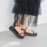 パールデザイン厚底スポーツサンダル | Mode et Jacomo×ing | 詳細画像1 