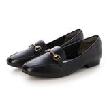 ブラック | スクエアトゥビット付きヒールローファー | Mode et Jacomo×ing