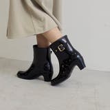 【WEB限定】バックルベルトレインショートブーツ | Mode et Jacomo×ing | 詳細画像1 