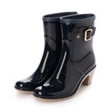 ネイビー | 【WEB限定】バックルベルトレインショートブーツ | Mode et Jacomo×ing