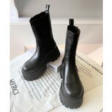 厚底サイドゴアブーツ | moment+ | 詳細画像4