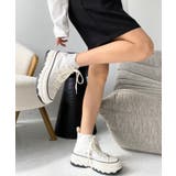 ボリューム厚底ハイカットスニーカー | moment+ | 詳細画像15