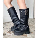 厚底ロングカバーブーツ | moment+ | 詳細画像13 