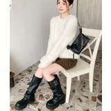 厚底ロングカバーブーツ | moment+ | 詳細画像17 