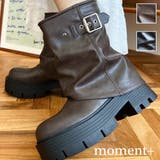 厚底ショートカバーブーツ | moment+ | 詳細画像1 